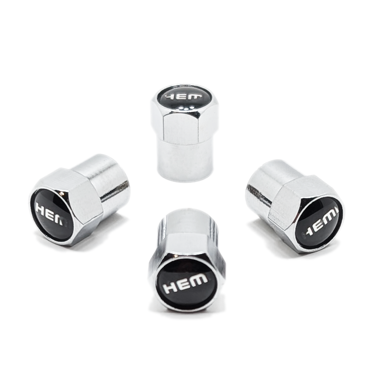 Chrome Valve Stem Tire Caps, Style: HEMI