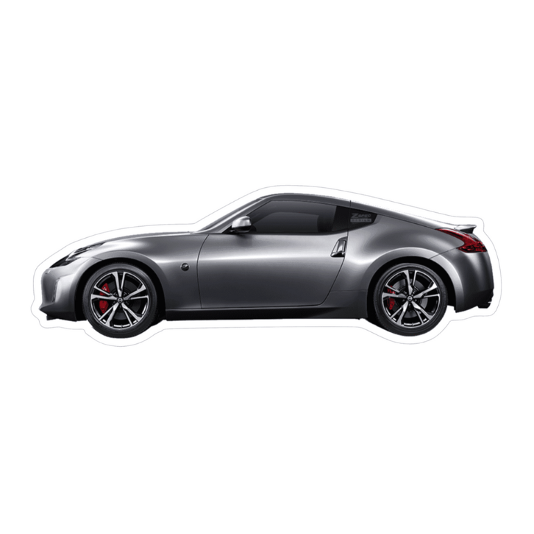 Nissan 370z Z34 Sports Car (Charcoal) Vinyl Decal / Sticker