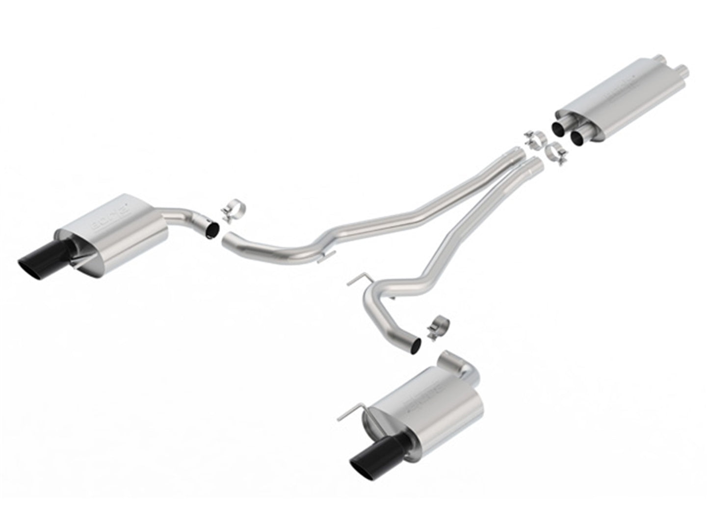 Mustang GT 2015-2017 Cat-Back(tm) Exhaust System EC-Type Approved Touring