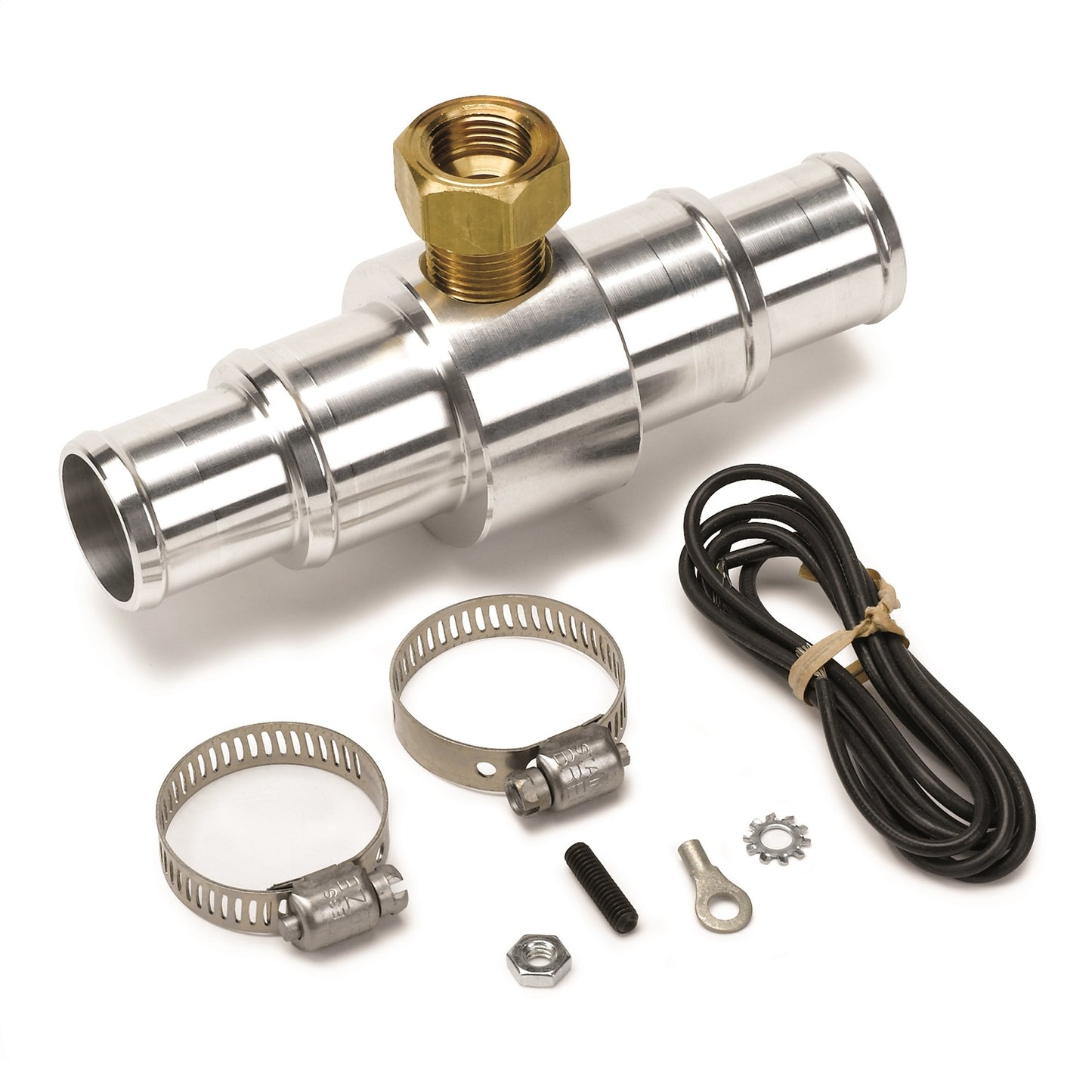 FITTING ADAPTER RADIATOR HOSE 1 In. TO 1.25 In. 3/8 In. NPTF FEMALE ALUMINUM