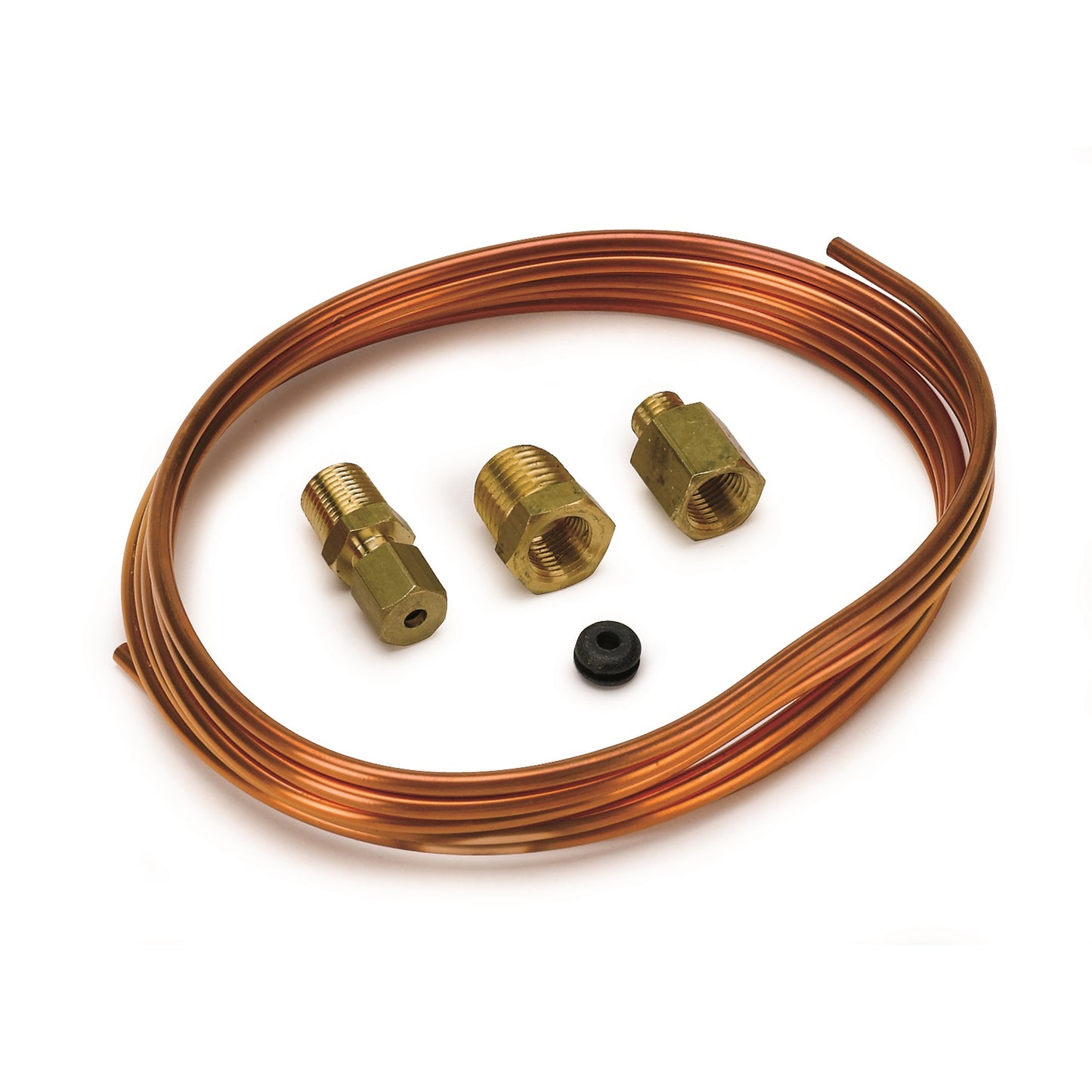 TUBING COPPER 1/8 In. 6FT. LENGTH INCL. 1/8 In. NPTF BRASS COMPRESSION FITTINGS
