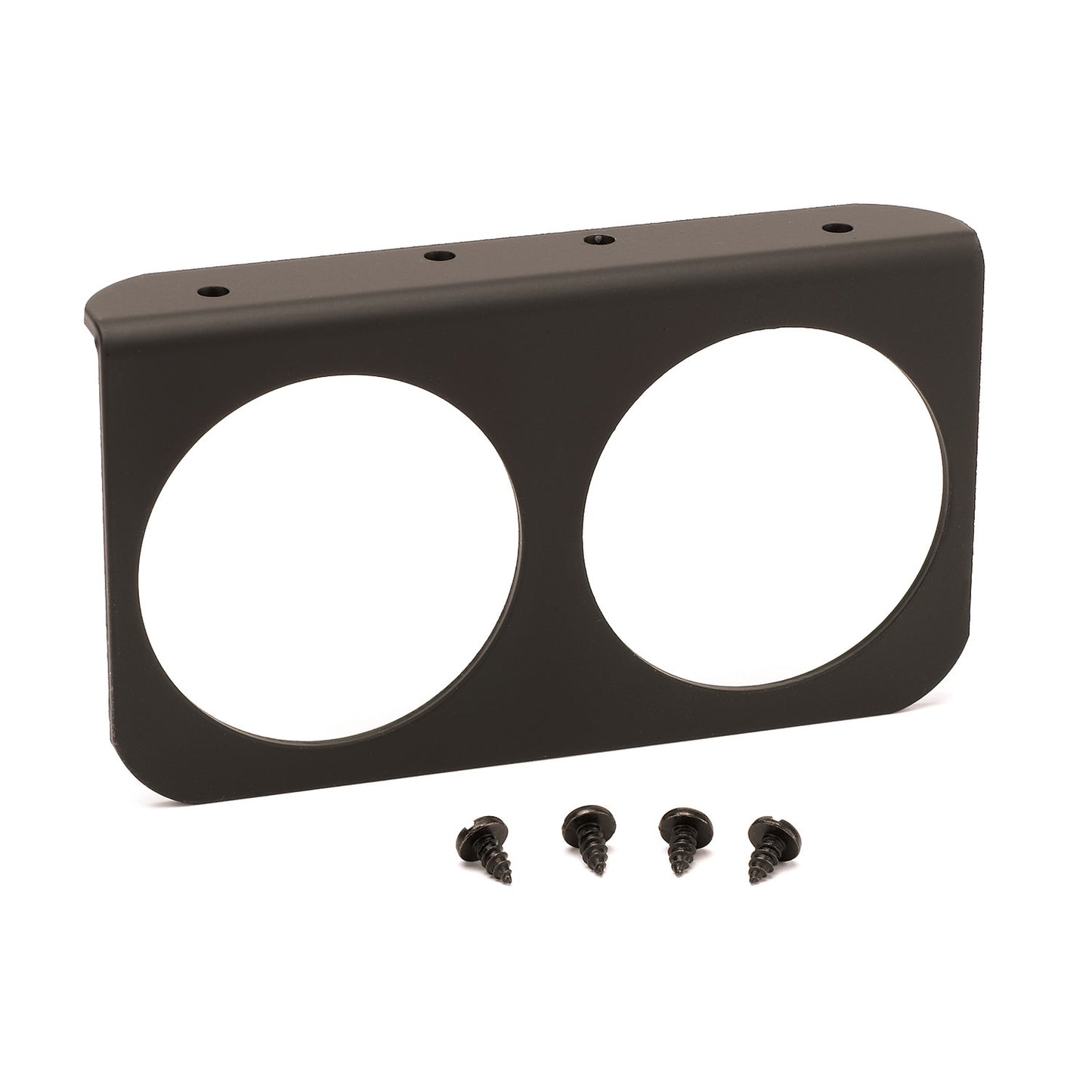 GAUGE MOUNTING PANEL DUAL 2-5/8 In. BLACK ALUMINUM