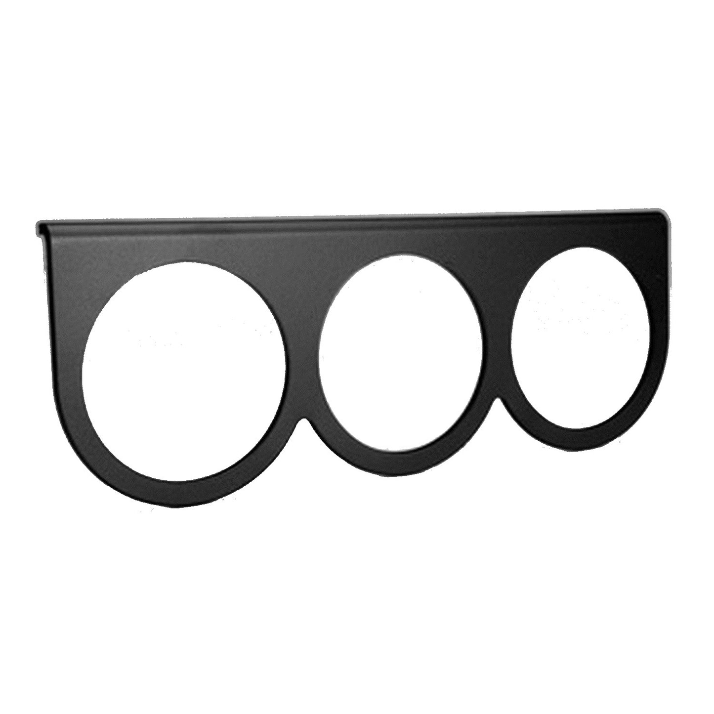 GAUGE MOUNTING PANEL TRIPLE 2-5/8 In. BLACK ALUMINUM