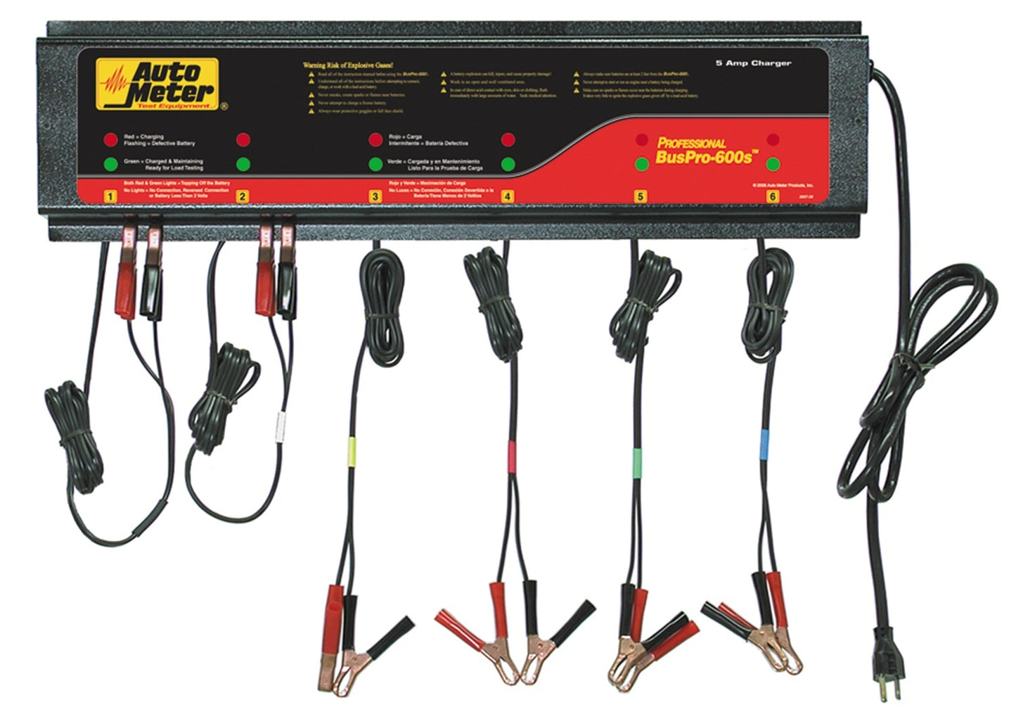 BUSPRO-600S; Smart Battery Charger - 6 Channel 120v 5 Amp
