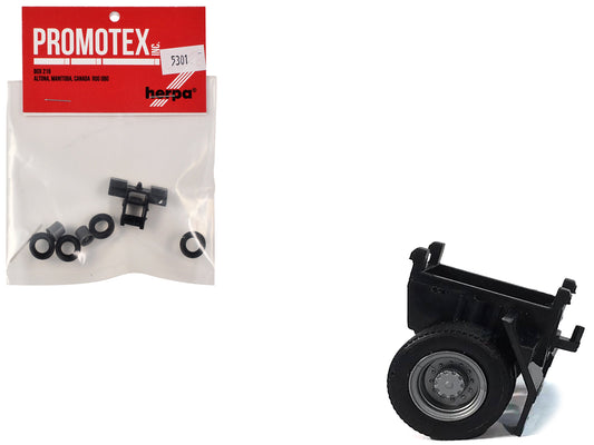 Rapid Vehicles Single Axle Trailer Chassis 1/87 (HO) Plastic Model by Promotex  free shipping USA...