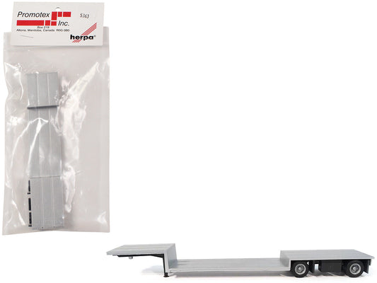 Rapid Vehicles Spread Axle Double-Drop Flatbed Trailer Silver Top 1/87 (HO) Plastic Model by...