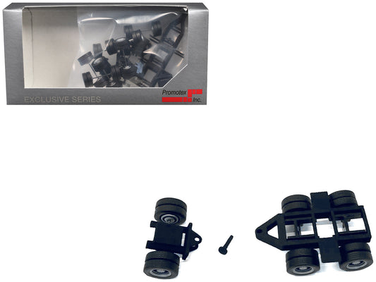Rapid Vehicles Lowboy Dual Axle Booster with Integrated Rear Axle (2 Sets) 1/87 (HO) Plastic...
