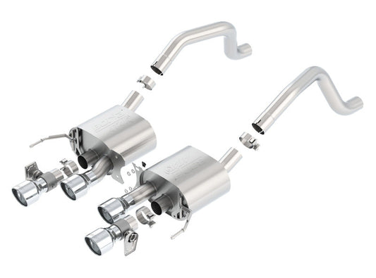 FR SPORT Borla 15 Chevy Corvette C7 ZO6 6.2L w/o AFM w/ NPP ATAK Quad RD RL AC Tips Center Rear...