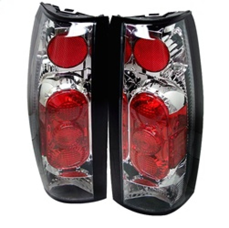 FR SPORT Spyder Chevy C/K Series 1500 88-98/GMC Sierra 88-98 G2 Euro Style Tail Lights Chrm...