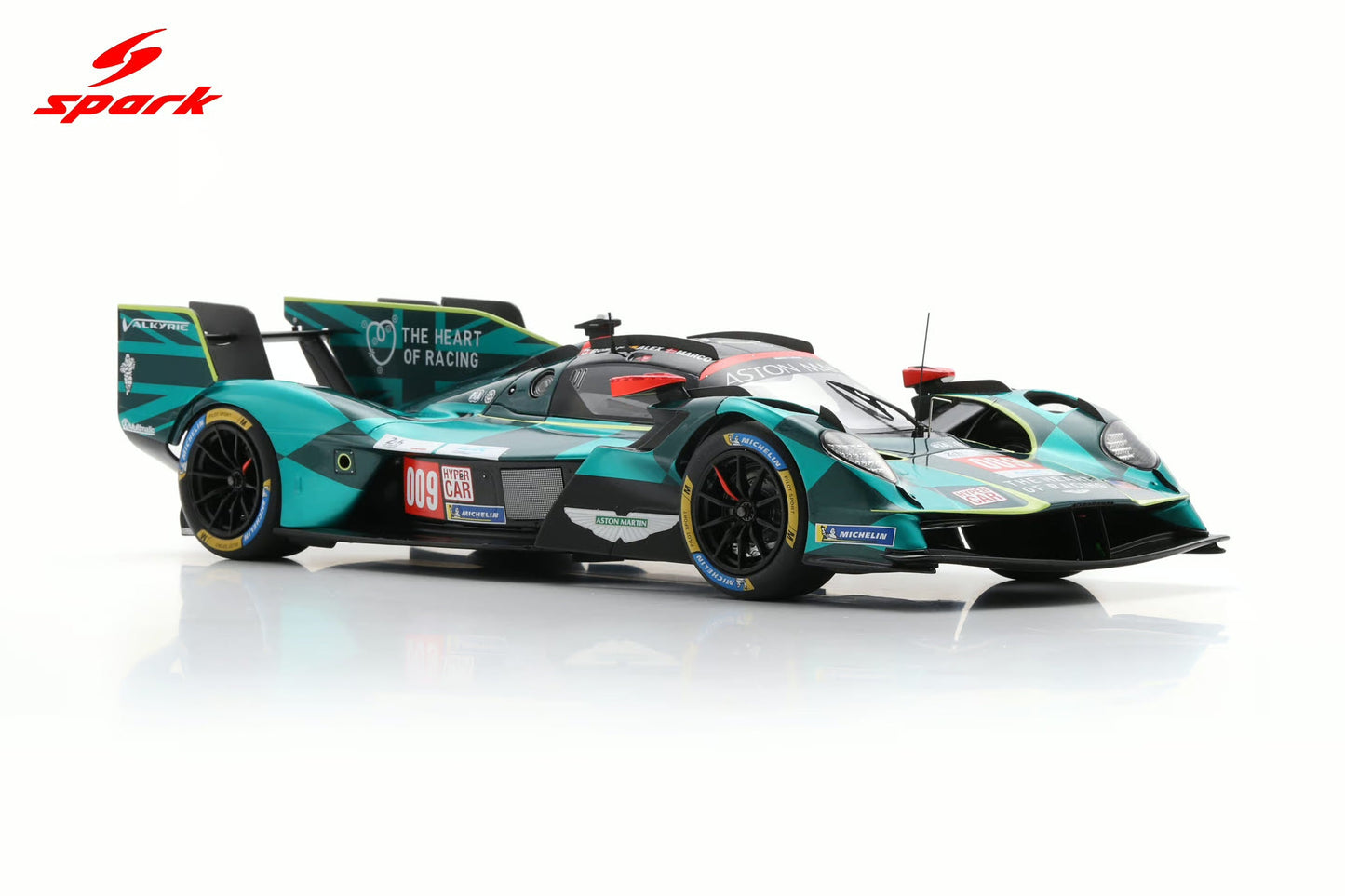 Spark-Model Aston Martin Valkyrie #009 Thor Team 24hr Le Mans 2025 Green 1:18