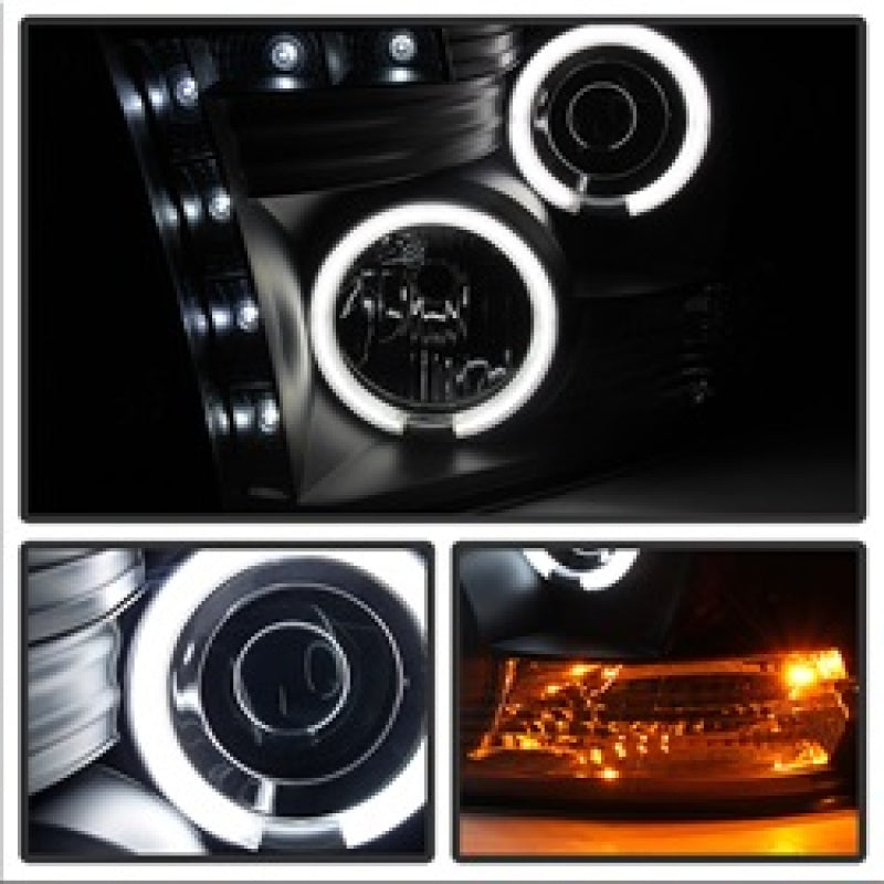 Spyder Dodge Ram 1500 09-14 Projector Halogen Model- CCFL Halo LED - Blk Smke PRO-YD-DR09-CCFL-BSM 5078810