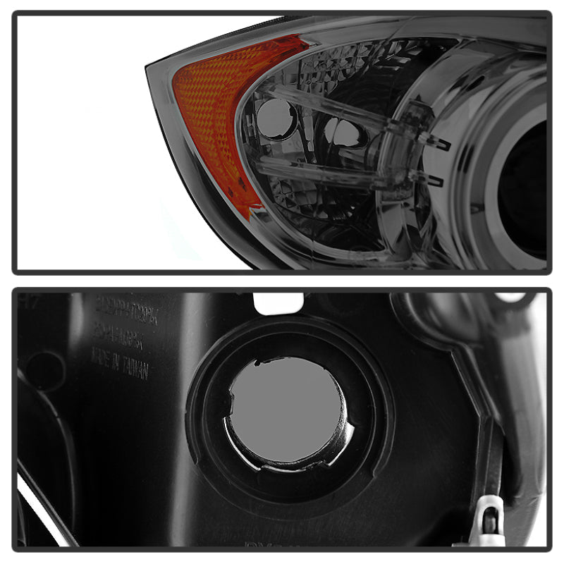 FR SPORT Spyder BMW E90 3-Series 06-08 Projector LED Halo Amber Reflctr Rplc Bulb Smke...