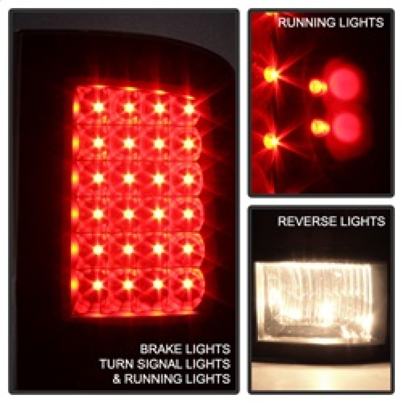 FR SPORT SPYDER Xtune Dodge Ram 1500 09-14 LED Tail Lights Incandescent Model Only Black Smoke...