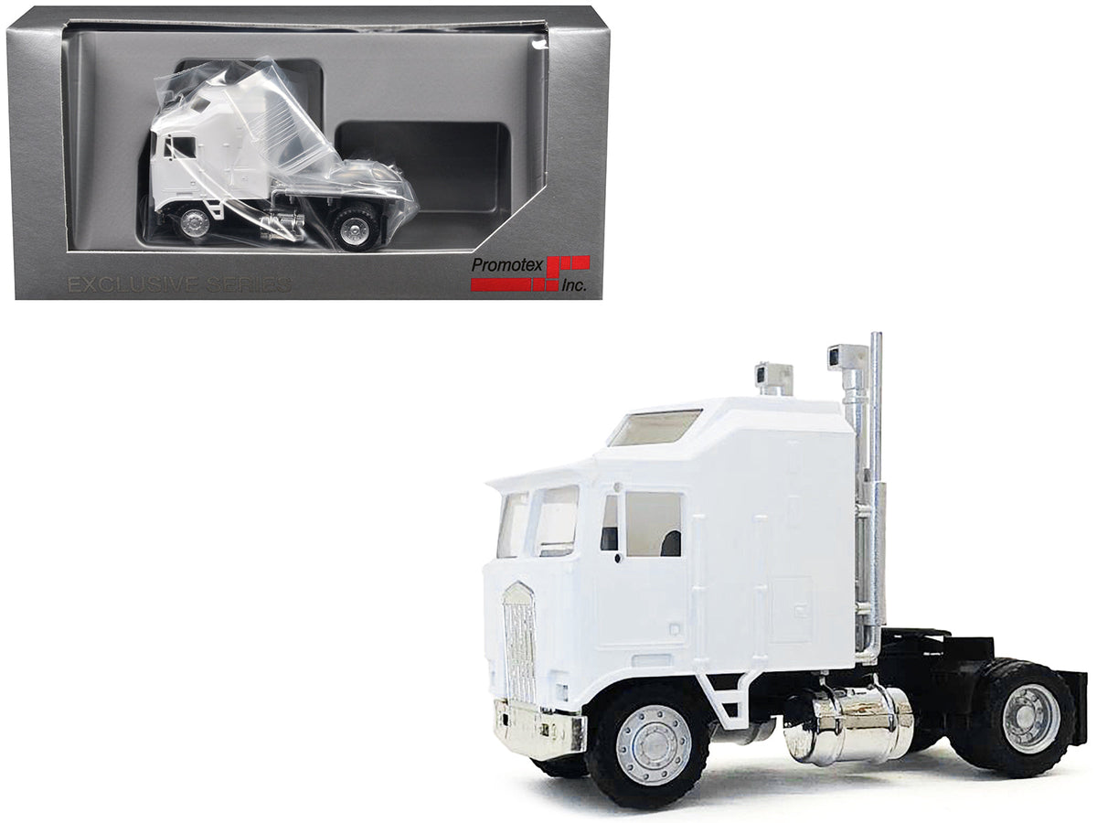 Rapid Vehicles Kenworth K100 Single-Axle Truck with 5-Bar Grill White 1/87 (HO) Plastic Model Car...