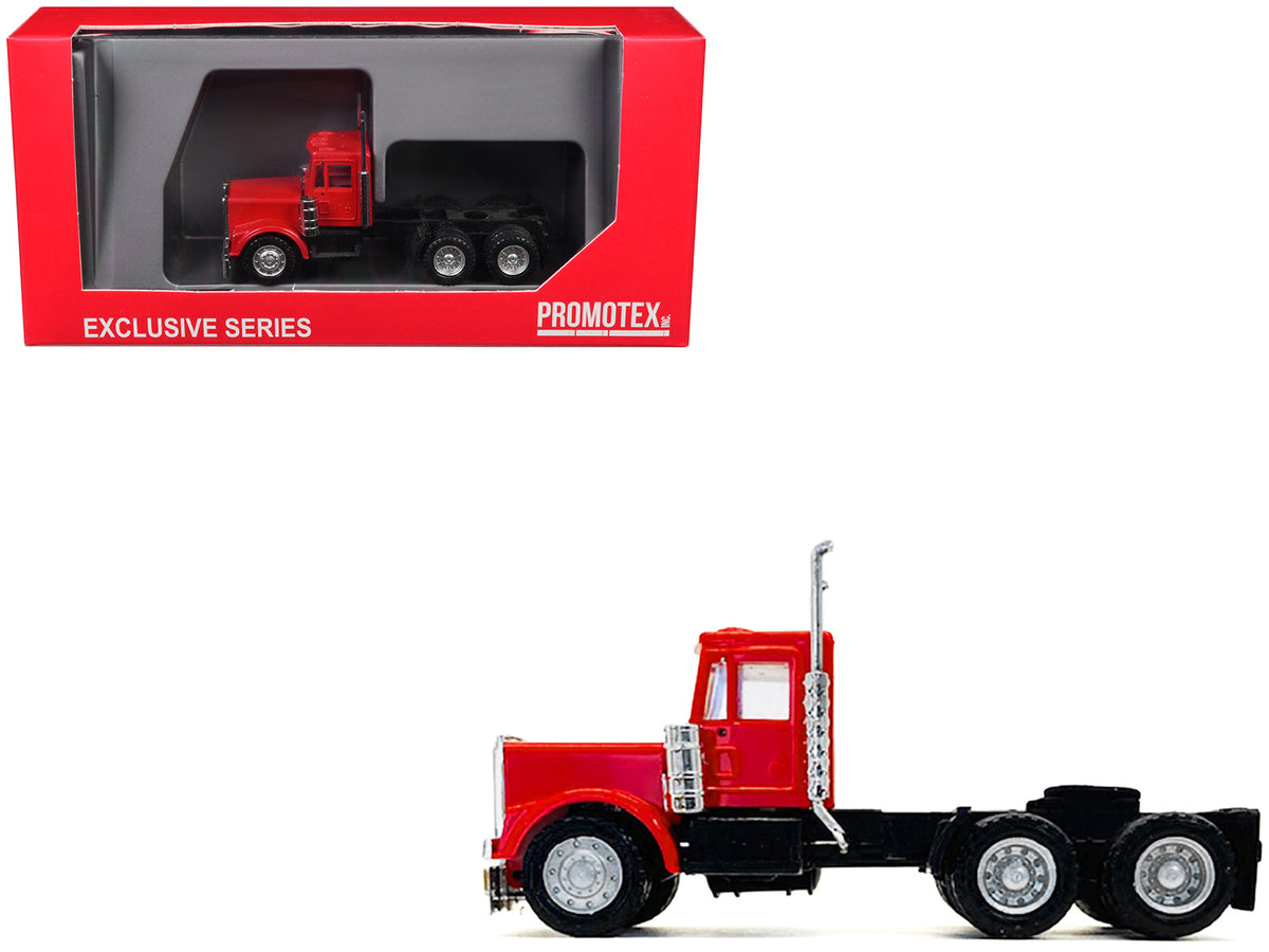 Rapid Vehicles Kenworth W900 Short Day Cab "New Version" Red 1/87 (HO) Plastic Model Car by...