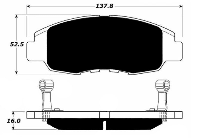 Porterfield Brake Pads for 2001 HONDA CIVIC Coupe LX