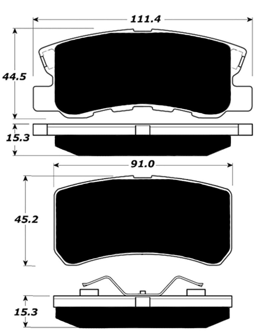 Porterfield Brake Pads for 2009 CHRYSLER SEBRING Sedan 3.5L
