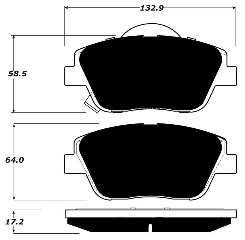 Porterfield Brake Pads for 2010 HYUNDAI SONATA