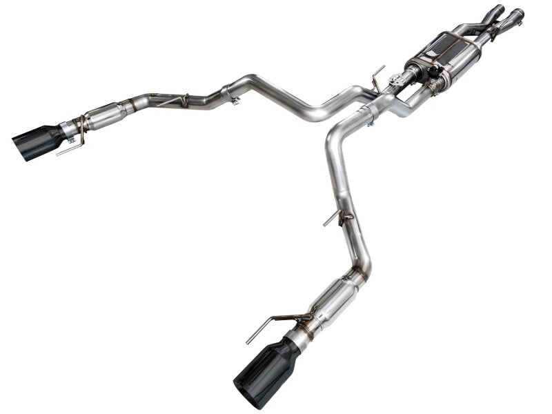 AWE Tuning AWE Gen 3 Ford Raptor SwitchPath Exhaust  - Diamond Black Tips 3025-33356