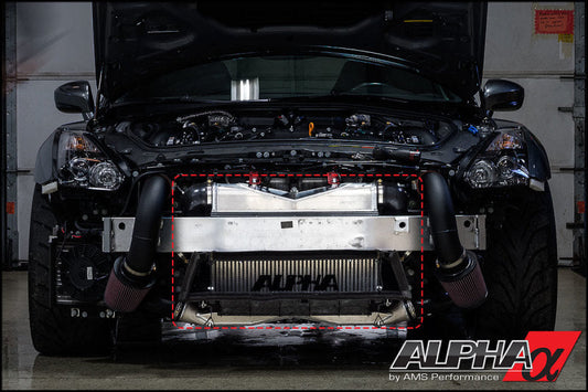 FR SPORT AMS Performance 09-11 Nissan GT-R Alpha Race Front Mount Intercooler w/Logo...