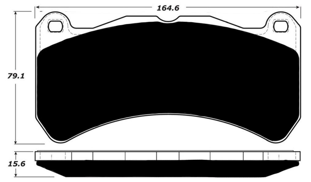 Porterfield Brake Pads for 2008 LEXUS IS F