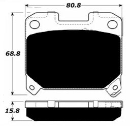 Porterfield Brake Pads for 1995 TOYOTA SUPRA Turbo