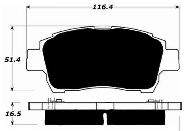 Porterfield Brake Pads for 2002 TOYOTA PRIUS