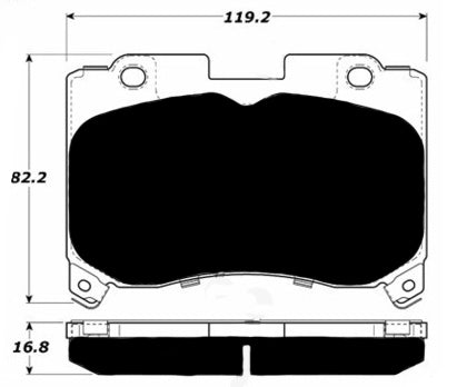 FR SPORT Porterfield Brake Pads for 1998 TOYOTA SUPRA Turbo