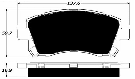 Porterfield Brake Pads for 1997 SUBARU LEGACY SEDAN GT