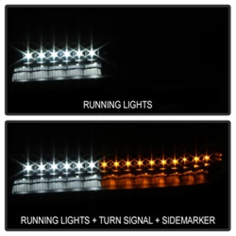 FR SPORT SPYDER xTune GMC Sierra 99-06 /Yukon 00-06 Headlights & LED Bumper Lights - Black...