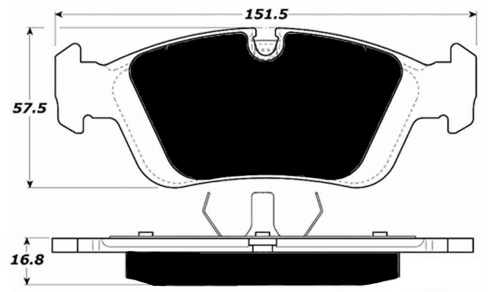 Porterfield Brake Pads for 2005 BMW 325 Series E46
