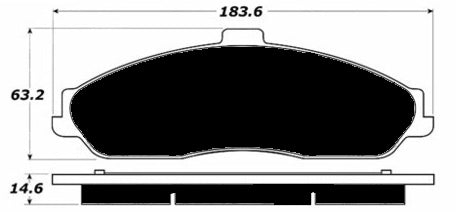 Porterfield Brake Pads for 2008 CADILLAC XLR