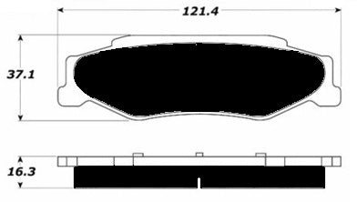 Porterfield Brake Pads for 2010 CHEVROLET CORVETTE