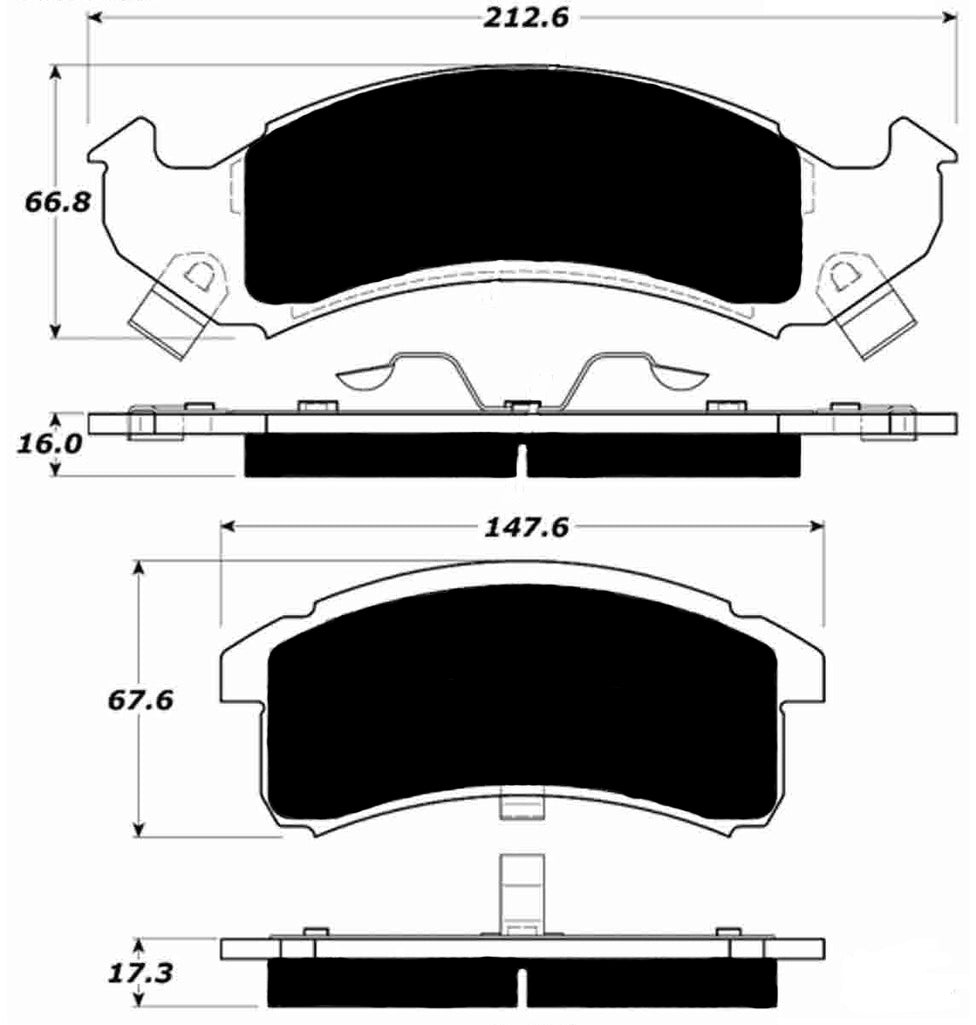 Porterfield Brake Pads for 1995 CHEVROLET CAMARO