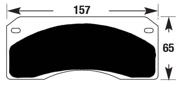 Porterfield Brake Pads for 1975 CHEVROLET CORVETTE Dual Pin