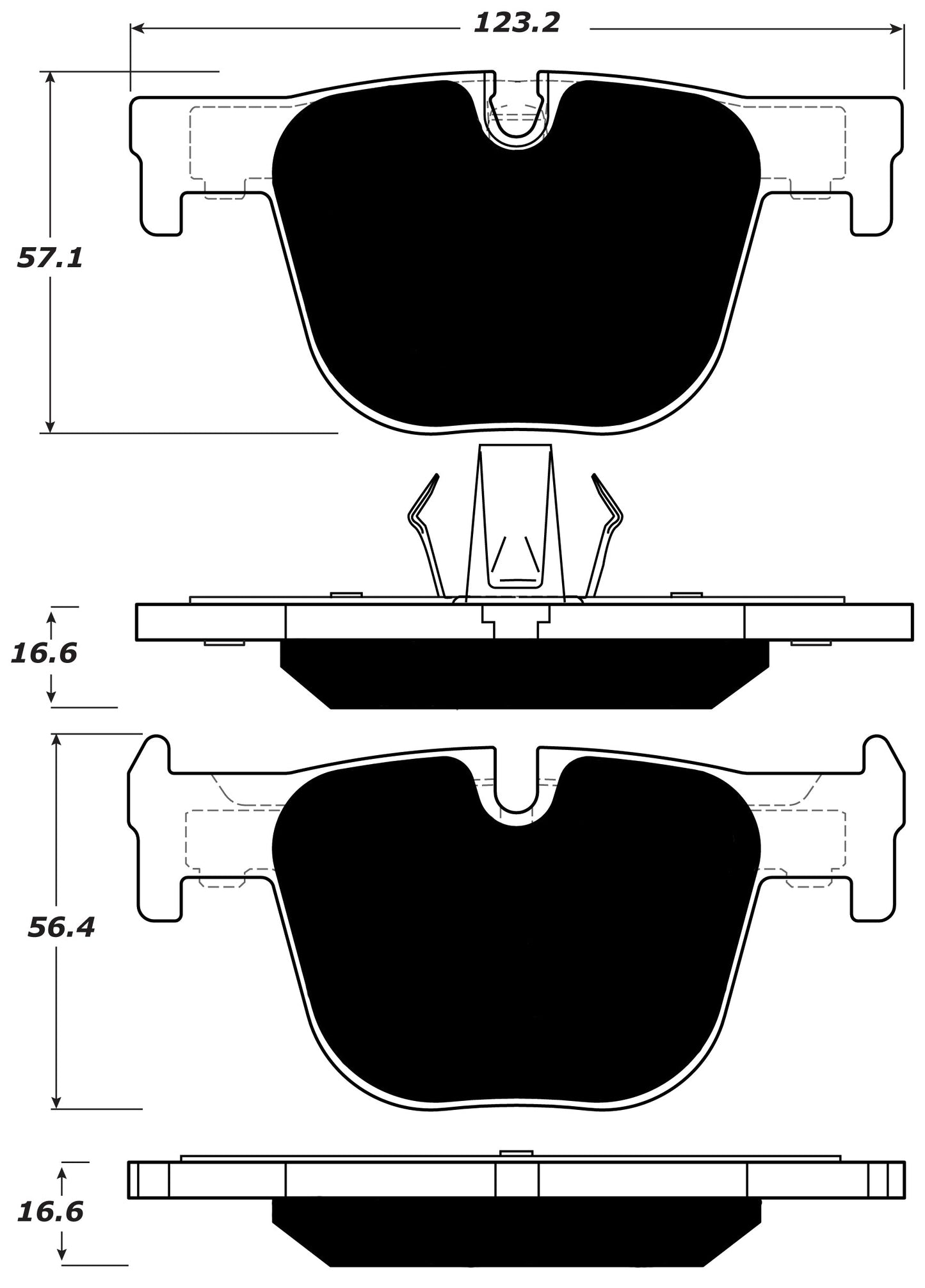 Porterfield Brake Pads for 2016 BMW 330i/330ix - M Sport Package