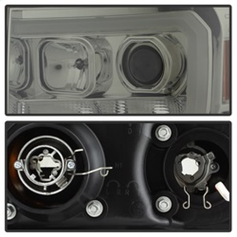 FR SPORT Spyder GMC Sierra 1500/2500/3500 07-13 V2 Projector Headlights - Smoke...