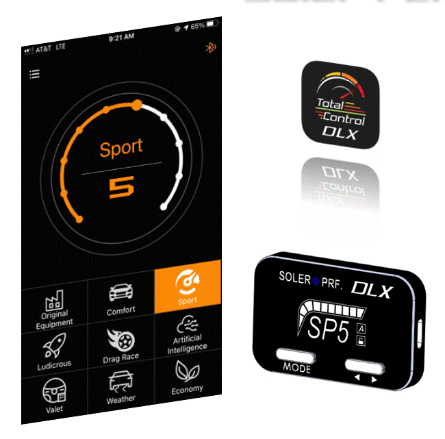 Soler Performance SE0525-TC DLX BLUETOOTH® THROTTLE CONTROLLER: CORVETTE C7 & C8, CAMARO 6, CADILLAC CTS 3 & MORE