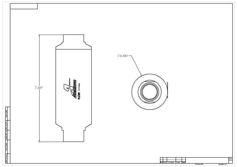 Aeromotive Marine Inlet, ORB-12 Fuel Filter
