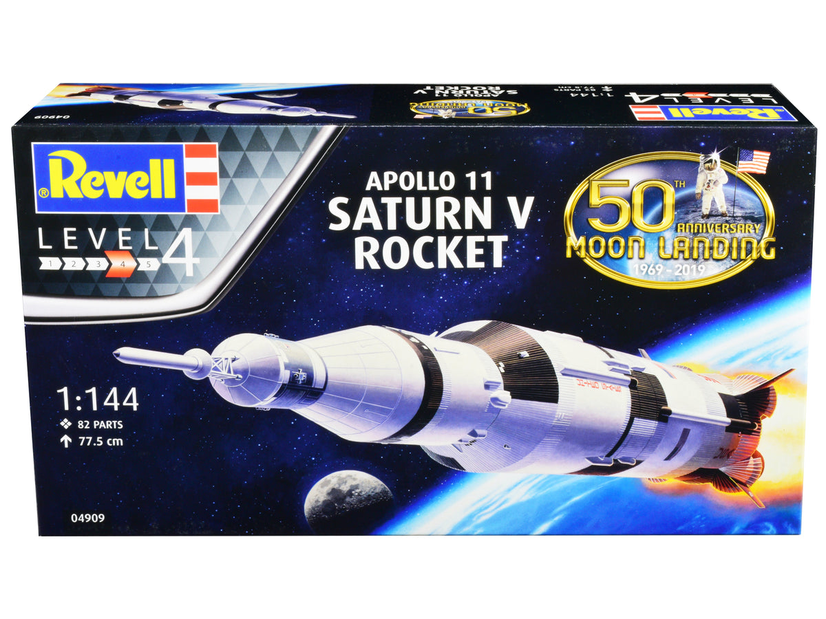 Rapid Vehicles Level 4 Model Kit Apollo 11 Saturn V Rocket "50th Anniversary Moon Landing" 1/144...