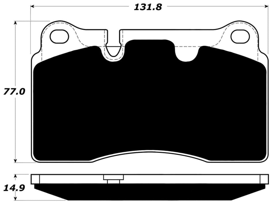Porterfield Brake Pads for 2008 VOLKSWAGEN TOUAREG 2 V8 4.2L w/330mm Front Discs