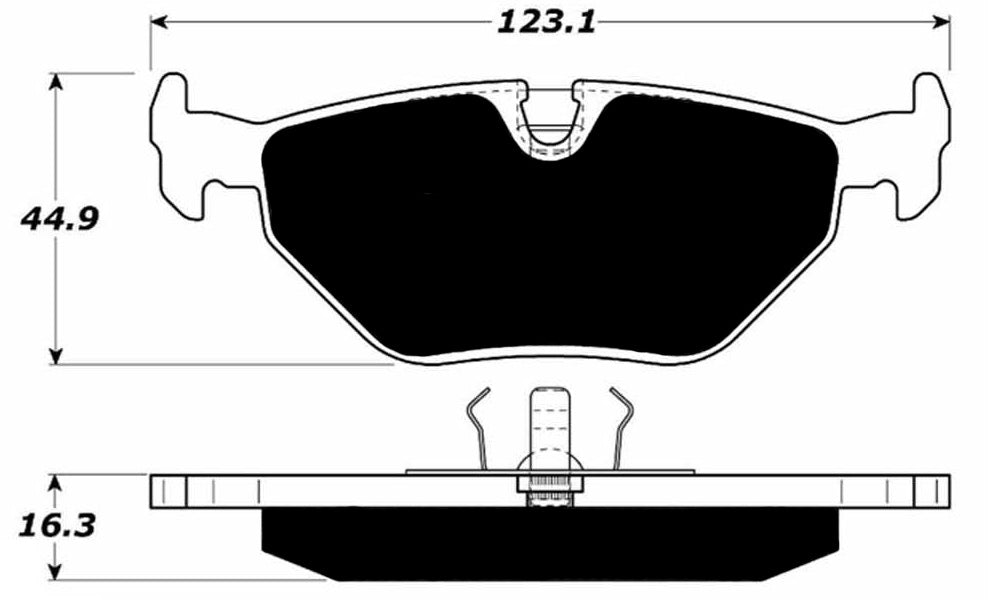 Porterfield Brake Pads for 1995 BMW 318Ti