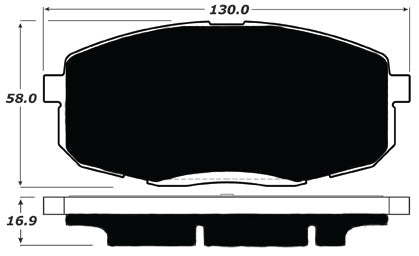 FR SPORT Porterfield Brake Pads for 2018 HYUNDAI ELANTRA GT 1.6L Sport w/280mm FD