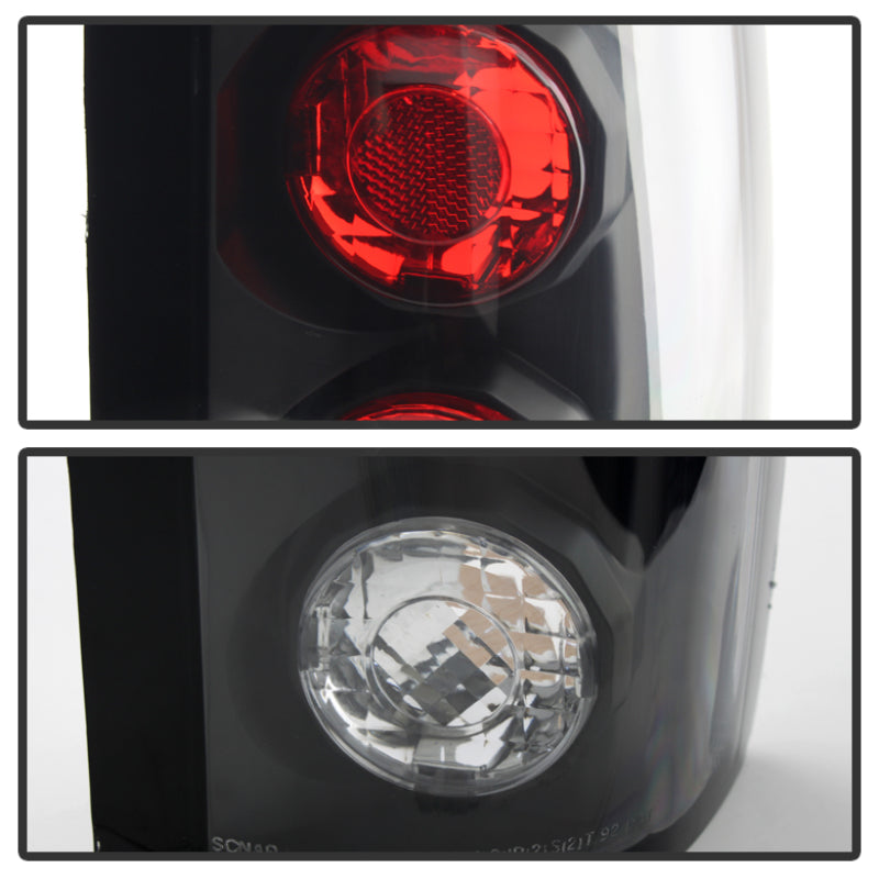 FR SPORT Spyder Chevy C/K Series 1500/2500 88-98/GMC Sierra 88-98 Euro Style Tail Lights Blk...