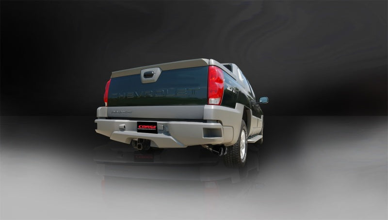 FR SPORT Corsa 02-06 Chevrolet Avalanche 5.3L V8 3in Sport Cat-Back Exhaust w/ twin 4in Black...