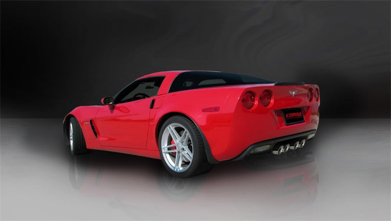 Corsa Performance 06-13 Chevrolet Corvette C6 Z06 7.0L V8 Polished Sport Axle-Back