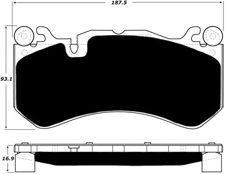 Porterfield Brake Pads for 2010 MERCEDES-BENZ SL65 Sport Pkg