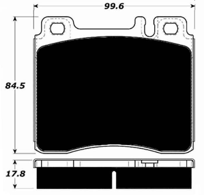 Porterfield Brake Pads for 1998 MERCEDES-BENZ S600
