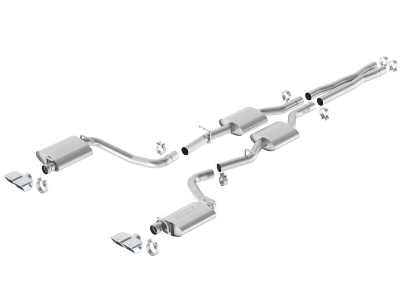 797 Performance, LLC Borla 15-16 Dodge Challenger R/T 5.7L Dual Rectangle Angle Cut Dual Split...