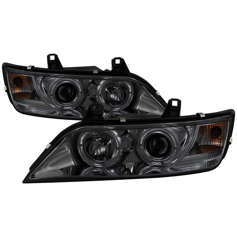 FR SPORT Spyder BMW Z3 96-02 Projector Headlights LED Halo Smoke High H1 Low H1...